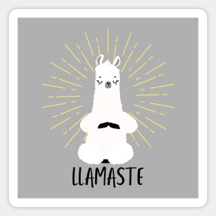 Llamaste. Funny Yoga Saying Phrase Workout Motivation Magnet